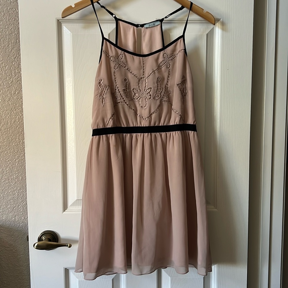 Pink/Mauve Dress with Adjustable Straps, S